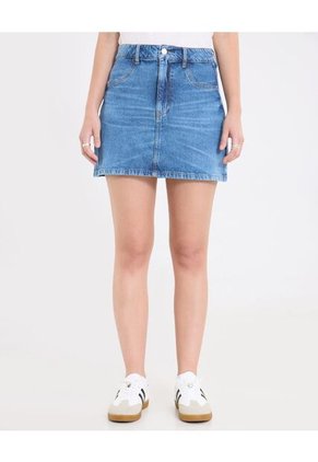 Falda  Para Mujer Corto Color Azul Marca Ostu #40140193