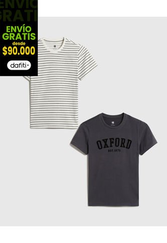 Camiseta Infantil Niño Manga Corta Cuello Redondo Color Negro Marca Ostu #80090273 Ostu