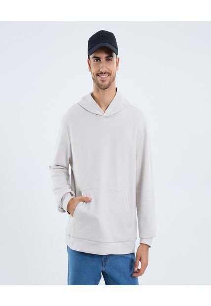 Buzo Para Hombre Hoodie Color Beige Marca Ostu #60060530