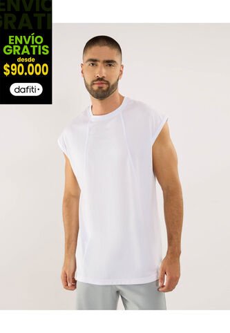 Camiseta Para Hombre Manga Sisa Cuello Redondo Color Blanco Marca Ostu #60091797 Ostu