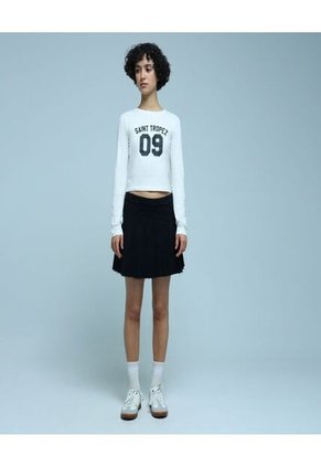 Falda Para Mujer Corto Color Negro Marca Ostu #40140127