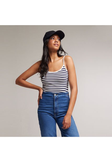 Top Para Mujer Top Color Azul  Marca Ostu #40220265
