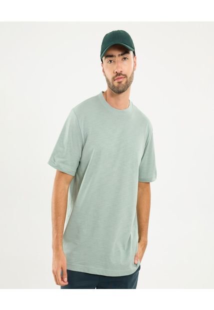 Camiseta Para Hombre Manga Corta Color Verde Marca Ostu #60091568