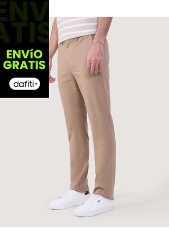 Pantalon Para Hombre Chino Color Café Claro Marca Ostu #60070418 Ostu