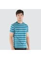 Camiseta Hombre Ostu M/C Azul Algodón 60090701-50612 de Ostu