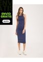 Vestido Para Mujer M/Sisa Largo Color Azul  Marca Ostu #40170300 de Ostu