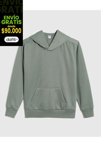 Buzo Infantil Niño Hoodie Color Verde Marca Ostu #80060178 Ostu