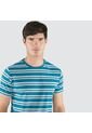 Camiseta Hombre Ostu M/C Azul Algodón 60090701-50612 de Ostu