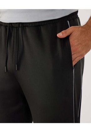 Pantalón Para Hombre Multiusos Punto Color Negro Marca Ostu #60070473
