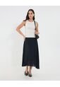 Falda Para Mujer Medio Color Negro Marca Ostu #40140167 de Ostu