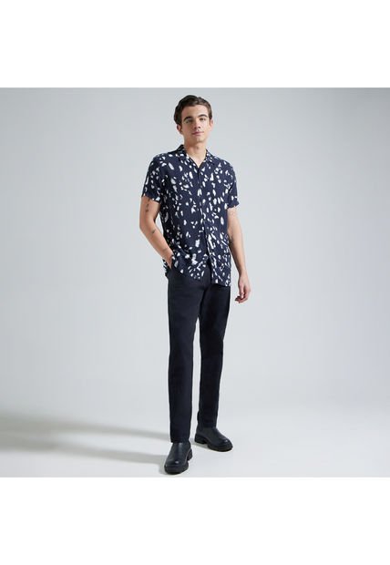 Pantalon Para Hombre Chino Color Negro Marca Ostu #60070244