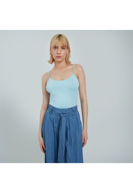 Top Para Mujer Top Color Azul  Marca Ostu #40220290