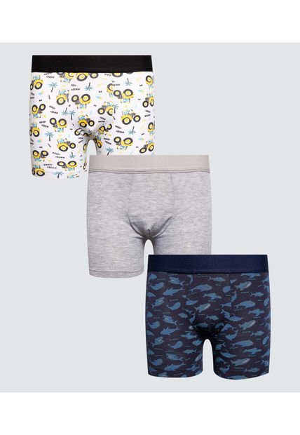 Boxer Para Niño Filete Color Pack X Marca Ostu #80000073