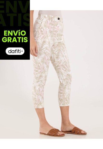 Pantalon Para Mujer Capri Color Verde Claro Marca Ostu #40070773