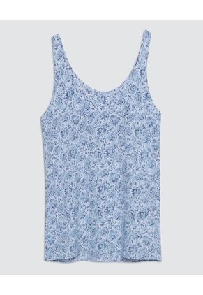 Blusa Para Mujer Manga Sisa Color Azul Marca Ostu #40120855