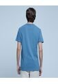 Camiseta Para Hombre Manga Corta Cuello Henley Color Indigo Marca Ostu #60091179 de Ostu
