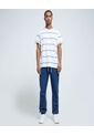 Camiseta Para Hombre Manga Corta Color Blanco Marca Ostu #60091199 de Ostu