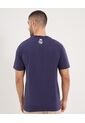 Camiseta Para Hombre Manga Corta Cuello Redondo Color Azul Marca Ostu #60091823 de Ostu