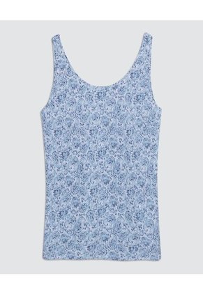 Blusa Para Mujer Manga Sisa Color Azul Marca Ostu #40120855