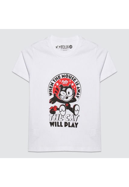 Camiseta Para Niño Manga Corta Color Blanco Marca Ostu #80090168