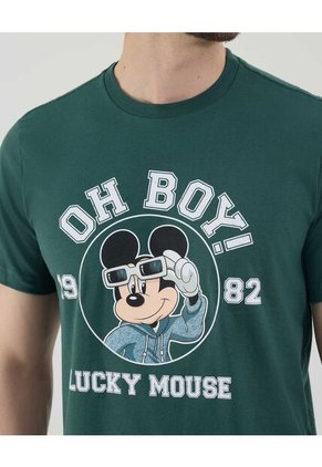Camiseta Con Estampado Lucky Mouse  De Hombre #60091747 Ostu