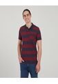 Polo Para Hombre Cuello Tejido Con Bolsillo Color Vino Marca Ostu #60110539 de Ostu
