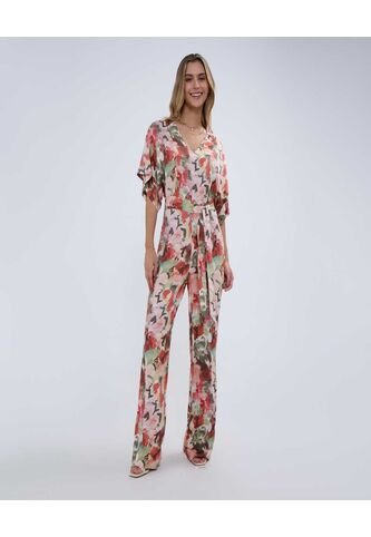 Enterizo Para Mujer Manga Corta Color Rojo Marca Ostu #40320104 Ostu