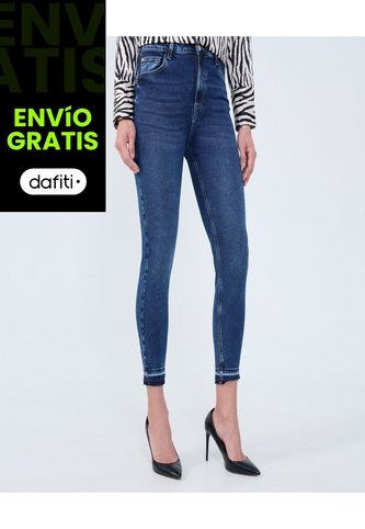 Jean Para Mujer Skinny Color Azul  Marca Ostu #40160546 Ostu
