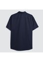 Camisa Para Hombre Manga Corta Con Bolsillo Color Azul  Marca Ostu #60010628 de Ostu