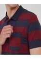Polo Para Hombre Cuello Tejido Con Bolsillo Color Vino Marca Ostu #60110539 de Ostu