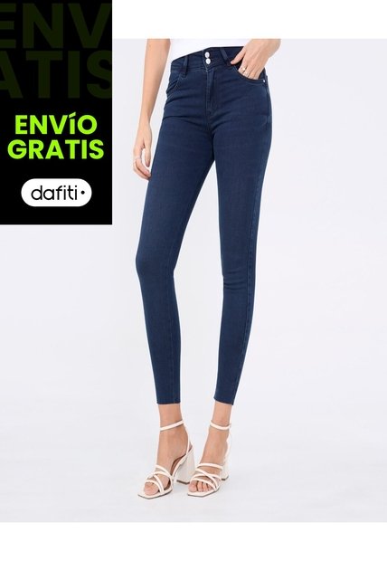 Jean Para Mujer Push Up Color Azul  Marca Ostu #40160563