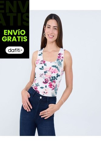 Top Para Mujer Cuello Redondo Color Rosa Marca Ostu #40220410 Ostu