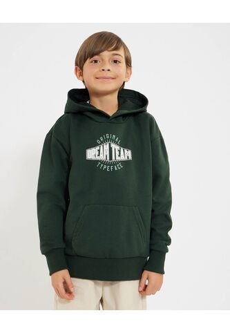 Buzo Infantil Niño Hoodie Color Verde Marca Ostu #80060162 Ostu