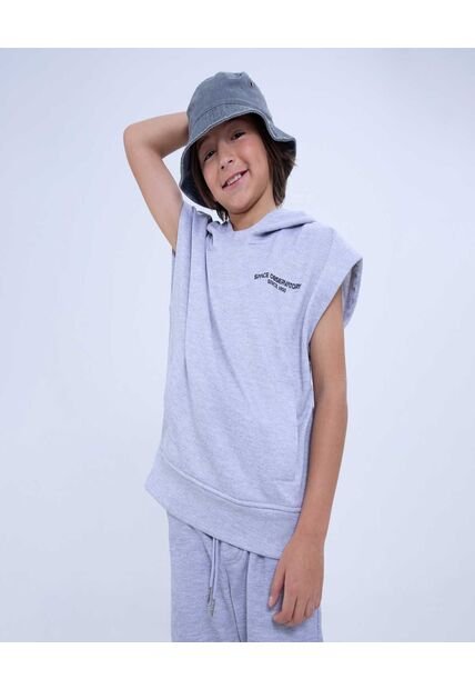 Buzo Para Niño Hoodie Color Gris  Marca Ostu #80060142