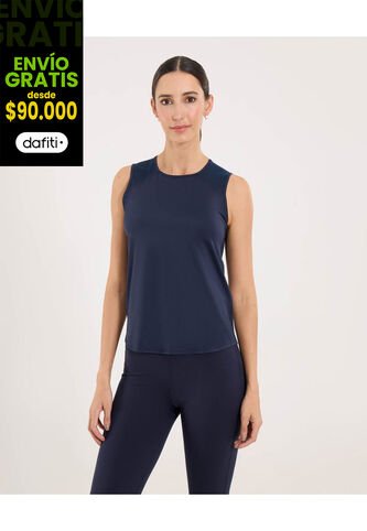 Camiseta Para Mujer Manga Sisa Cuello Redondo Color Azul Marca Ostu #40092452 Ostu