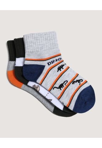 Medias Infantil Niño Tobillera Color Negro Marca Ostu #80980110 Ostu