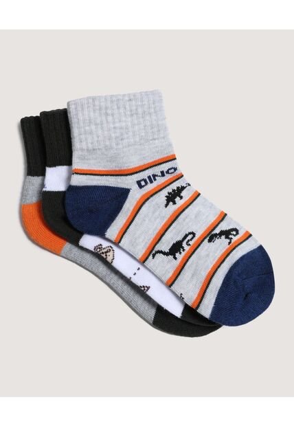 Medias Infantil Niño Tobillera Color Negro Marca Ostu #80980110