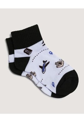 Medias Infantil Niño Tobillera Color Negro Marca Ostu #80980110