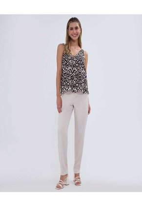 Blusa Para Mujer Manga Sisa Color Negro Marca Ostu #40121047