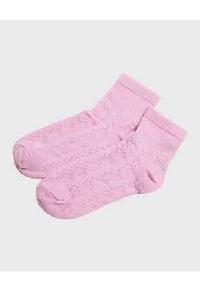 Medias Infantil Niña Tobillera Color Negro Marca Ostu #90980143