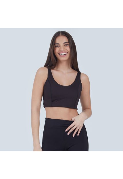 Top Para Mujer Top Color Negro Marca Ostu #40220276