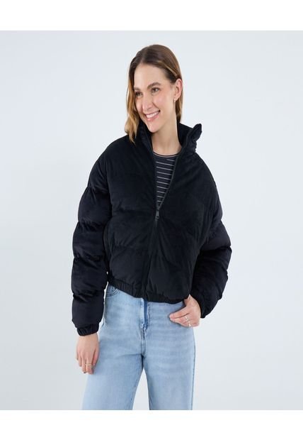Chaqueta Para Mujer Acolchada Color Negro Marca Ostu #40080239