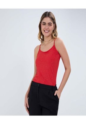 Top Para Mujer Top Color Rojo Marca Ostu #40220379