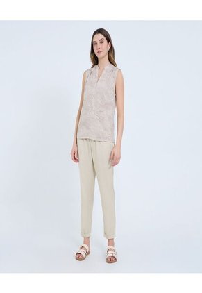 Blusa Para Mujer Manga Sisa Color Beige Marca Ostu #40121149