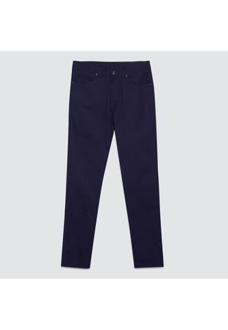 Pantalon Para Hombre 5 Bolsillos Color Azul Oscuro Marca Ostu #60070226 Ostu