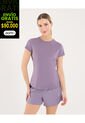 Camiseta Para Mujer Manga Corta Cuello Redondo Color Morado Marca Ostu #40092536 de Ostu