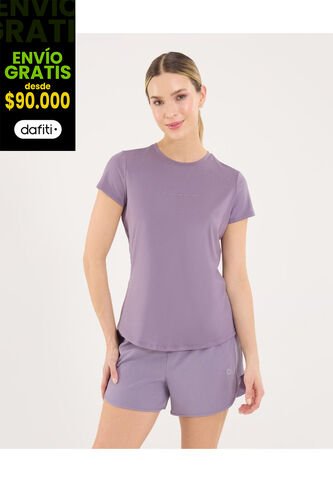 Camiseta Para Mujer Manga Corta Cuello Redondo Color Morado Marca Ostu #40092536 Ostu