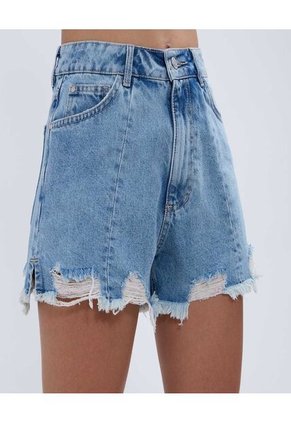 Short Para Mujer  Color Azul Claro Marca Ostu #40190304