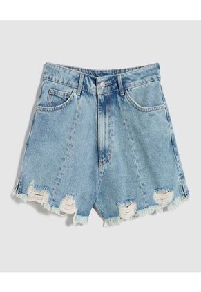 Short Para Mujer  Color Azul Claro Marca Ostu #40190304