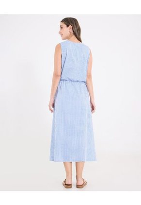 Vestido  Para Mujer M/Sisa Largo Color Azul Marca Ostu #40170339